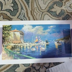 Colorful Coastal Art Print By Marko Mavrovich